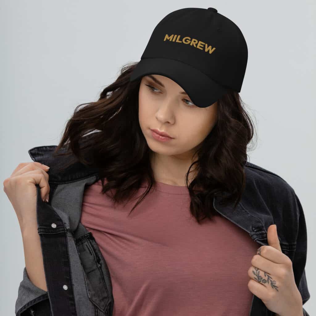 milgrew signature dad hat black