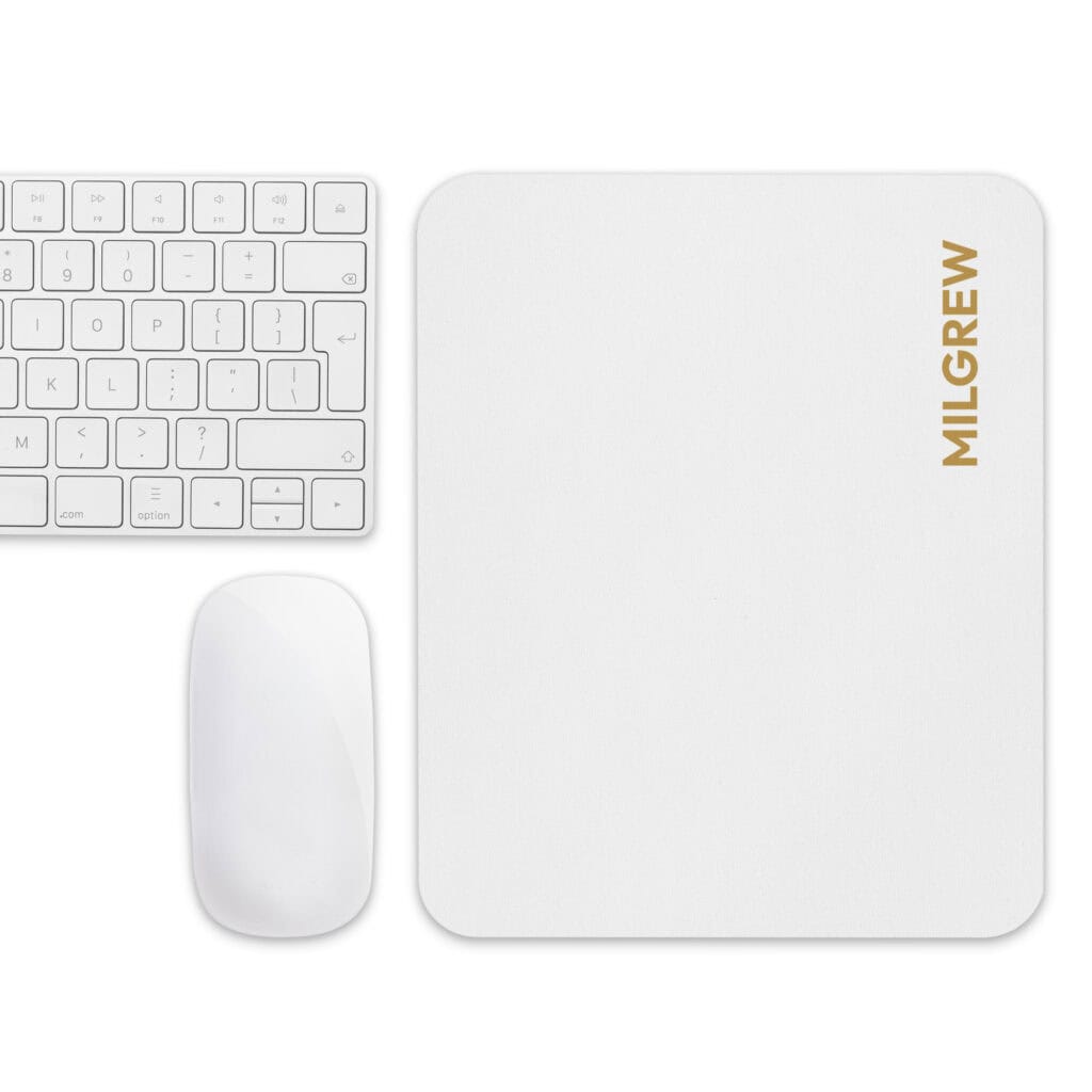 milgrew signature mouse pad white