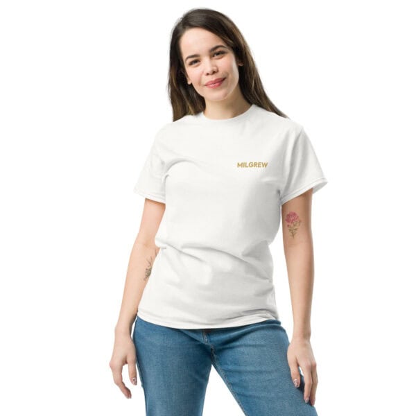 milgrew signature women's classic tee white