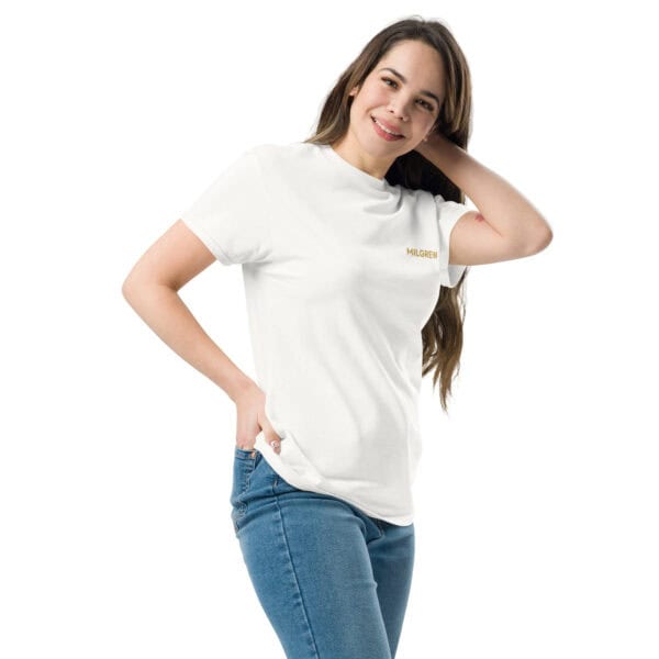 milgrew signature women's classic tee white