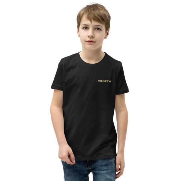 milgrew signature youth staple tee black