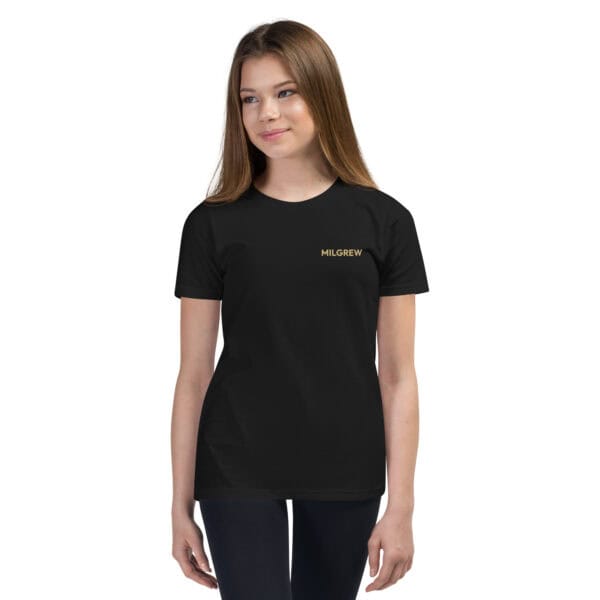 milgrew signature youth staple tee black