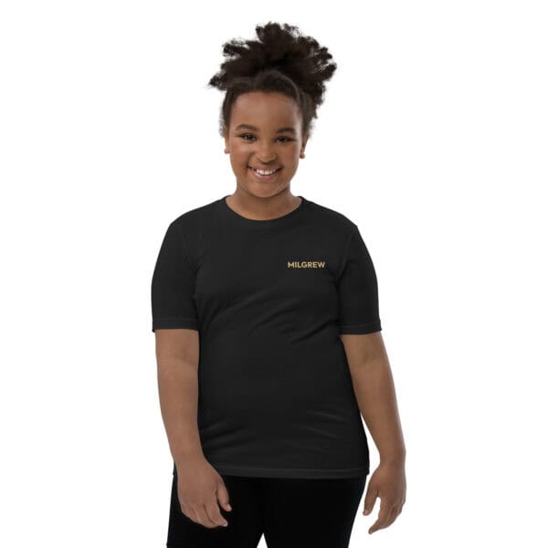 milgrew signature youth staple tee black