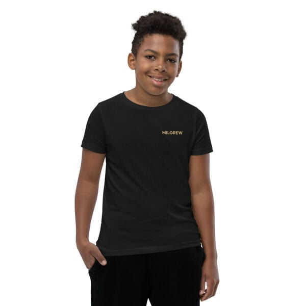 milgrew signature youth staple tee black